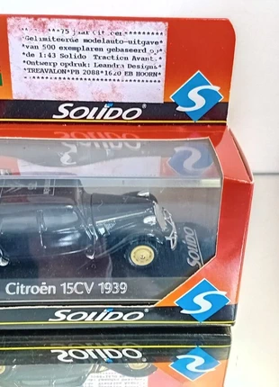 Solido Citroen 15CV Traction Avant 1939 75 Year Limited 500 PCS Treavalon Promo, merk: Solido, staat: Nieuw zonder prijskaartje, maat: Universeel, € 7,00, € 8,05 inclusief Kopersbescherming