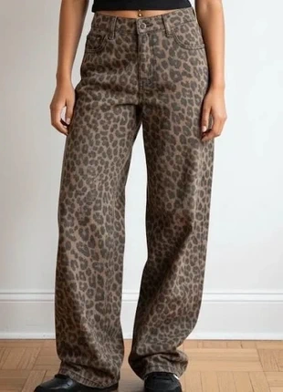 Jeans Wide Leg Léopard Style Streetwear, brand: friperie, condition: Very good, size: L / 40 / 12, €60.00, €63.70 includes Buyer Protection