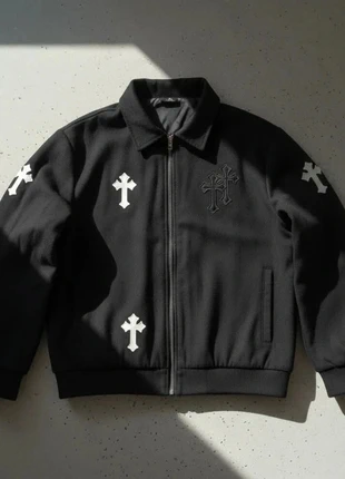 Veste noire à croix brodées, style goth street, condizioni: Ottime, taglia: M, €49.90, €53.10 include la Protezione acquisti