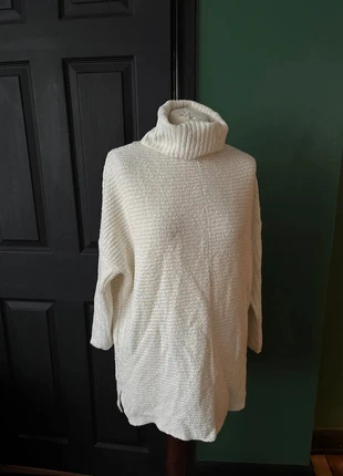 Cream Roll Neck Jumper – Batwing Sleeves, Mottled Knit, UK S (Fits Up to 14), brand: Miss Selfridge, condition: Very good, size: L / UK 16-18, £5.00, £5.95 includes Buyer Protection
