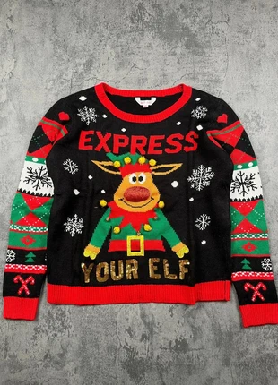 Vintage Christmas Sweater – Ugly Xmas Funny Classic Santa’s USA Style Santa’s Reindeer – Size XL, marca: Vintage Dressing, estado: Muy bueno, tamaño: XL / 42 / 14, 20,00 €, 21,70 € Protección al comprador Pro incluida