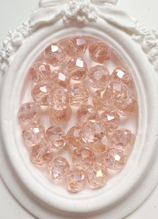 Matériaux DIY : perles en verre facetté, 8×10 mm, 30 pièces., staat: Nieuw zonder prijskaartje, € 1,00, € 1,75 inclusief Kopersbescherming Pro