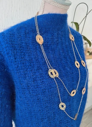 Sautoir collier double rang ajouré – ovals doré & argenté – idéal cadeau – neuf avec étiquette, brand: Tendance, condizioni: Nuovo con cartellino, €5.00, €5.95 include la Protezione acquisti Pro