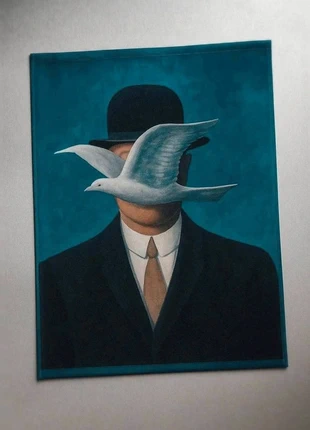 Serviette de table MuseARTa René Magritte L’Homme au chapeau et à la colombe 100% coton 40x60, marke: Art, zustand: Sehr gut, 6,00 €, 7,00 € inklusive Vinted-Käuferschutz