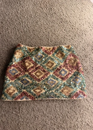 Glitter Mini Skirt – Ibiza Vibes, marque: La Boutique, état: Très bon état, taille: XXS / 32 / 4, 4,95 €, 5,90 € Protection acheteurs incluse