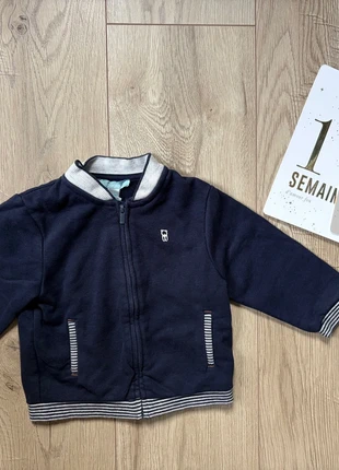 Veste gilet zoomé bleu bébé garçon -8 mois, brand: Obaïbi, condition: Very good, size: 12-18 months / 80 cm, €5.00, €5.95 includes Buyer Protection