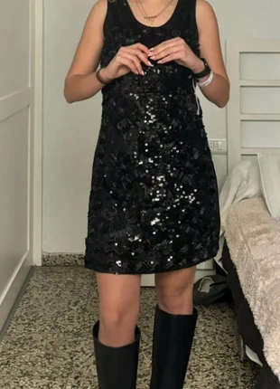 Sequin Black Dress Vintage Vestido Negro Robe y2k 00s Christmas Navidad, marque: Vintage Dressing, état: Très bon état, taille: Taille unique, 6,50 €, 7,53 € Protection acheteurs incluse