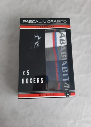 Lot de 5 Boxers L neufs, merk: Pascal Morabito, staat: Nieuw met prijskaartje, maat: L, € 7,00, € 8,05 inclusief Kopersbescherming