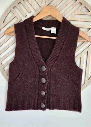 Gilet Ba&sh marron Laine / Alpaga - T 36/38, brand: Ba&sh, condizioni: Buone, taglia: M / IT 42 / EU 38, €45.00, €47.95 include la Protezione acquisti