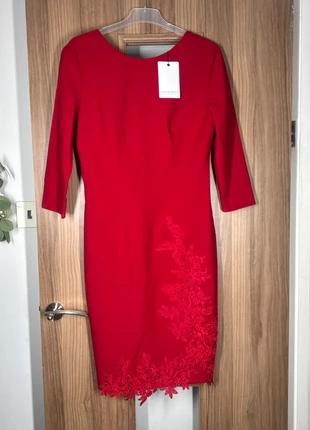 little mistress red bodycon floral dress UK 16 special occasion christmas party night out, brand: Little Mistress, condition: New with tags, size: L / UK 16-18, £9.95, £11.15 includes Buyer Protection