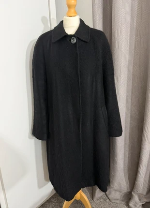 Edina Ronay London Alpaca Wool Coat Black Oversized Fit Made in Italy UK 16 18, brand: edina ronay, condition: Good, size: L / UK 16-18, £40.00, £42.70 includes Buyer Protection