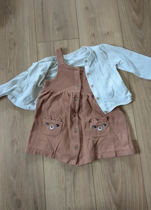 Ensemble robe+t-shirt manches longues+gilet, marque: C&A, état: Très bon état, taille: 18-24 mois / 86 cm, 2,50 €, 3,33 € Protection acheteurs incluse