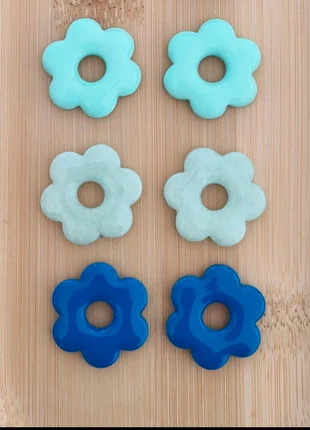 Pampilles fleurs interchangeables en polymère pour créoles, brand: pampilles, condition: Very good, €4.00, €4.90 includes Buyer Protection Pro