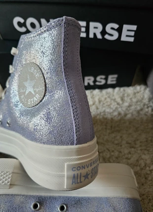 Converse All Star Lift Hi Suede Paillette Pewter - Taille 38 (Neuf), marca: Converse, estado: Novo com etiquetas, tamanho: 38, €54.00, €57.40 inclui Proteção do Comprador
