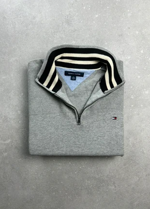 Pull Col Roulé Tommy Hilfiger Taille XL Homme Gris Col Camionneur Half Zip 1/4 Zip Coton, brand: Tommy Hilfiger, condition: Very good, size: XL, €39.00, €41.65 includes Buyer Protection Pro