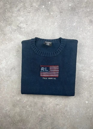 Pull Col Rond Polo Ralph Lauren Taille L Homme Bleu Marine Drapeau Flag Américain Coton #F31, marca: Ralph Lauren, estado: Muy bueno, tamaño: L, 50,00 €, 53,20 € Protección al comprador Pro incluida