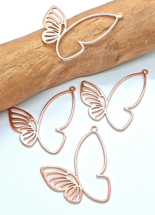 Lot de 4 pendentifs papillon doré rose (PEN-14), marca: pendentifs, estado: Muito bom, €1.00, €1.75 inclui Proteção do Comprador Pro