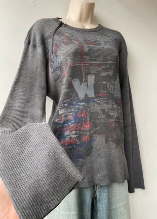 T-shirt longue manches graphique / vintage woman graphic size M, marca: Vintage Dressing, estado: Muito bom, tamanho: M / 38 / 10, €29.00, €31.15 inclui Proteção do Comprador