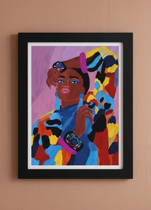 canvas poster 30x40cm, merk: NO LABEL, staat: Heel goed, € 20,00, € 21,70 inclusief Kopersbescherming