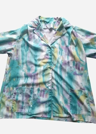 80s abstract print button-up shirt, brand: Vintage Dressing, condition: Very good, size: L / 40 / 12, €4.00, €4.90 includes Buyer Protection