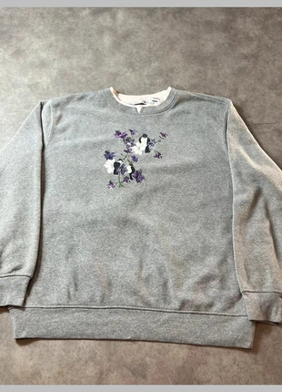 Sweat-shirt vintage des années 90 kitch pour femmes,broderie fleurs & oiseaux, zustand: Sehr gut, größe: M / 38 / 10, 10,00 €, 11,20 € inklusive Vinted-Käuferschutz