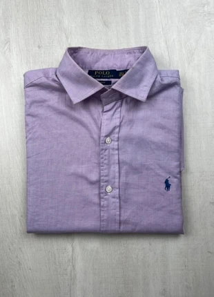 Chemise Ralph Lauren {à carreaux lila logo brodé violet en coton | Taille M Homme |, marque: Ralph Lauren, état: Très bon état, taille: M, 38,00 €, 40,60 € Protection acheteurs (Pro) incluse