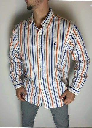 Chemise Ralph Lauren Homme – Rayée Blanc & Orange – Taille XL – Logo Brodé – Originale, marque: Ralph Lauren, état: Très bon état, taille: XL, 34,90 €, 37,35 € Protection acheteurs (Pro) incluse