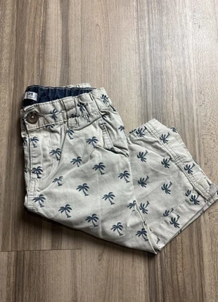 Bermuda garçon 8 ans (128 cm) beige à motifs palmiers - LH Lila Hall, brand: LH by La Halle, condition: Very good, size: 8 years / 128 cm, €1.00, €1.75 includes Buyer Protection