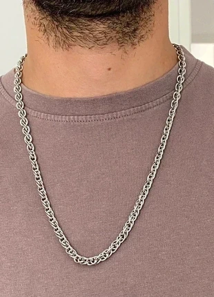 Collier homme en acier inoxydable, collier chaîne japonaise, cadeau bijou unisexe, condition: Very good, €13.00, €14.35 includes Buyer Protection Pro