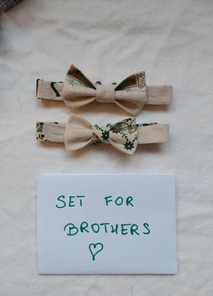 Set brothers Bow tie Fliege gravata borboleta papillon cravatta querbinder Christmas Noël Kerst, merk: Atelier Daily Elegance, staat: Nieuw met prijskaartje, € 15,99, € 17,49 inclusief Kopersbescherming Pro