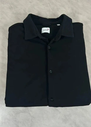 Chemise Celio noire homme M – Manches courtes, coupe droite classique intemporelle Code 221N, brand: Celio, condizioni: Ottime, taglia: M, €16.00, €17.50 include la Protezione acquisti Pro