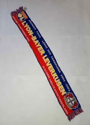 Écharpe OL vs Bayer Leverkusen 2001 – Ligue des Champions – Collector, brand: Olympique Lyonnais, condizioni: Buone, €15.00, €16.45 include la Protezione acquisti