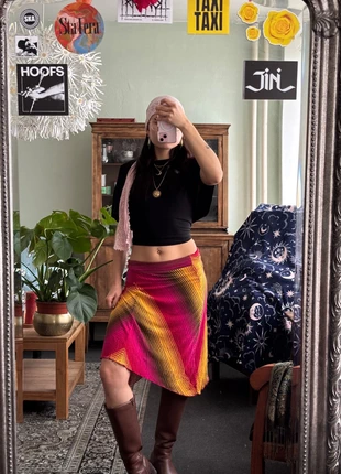 vintage asymmetrische midi rok, merk: Vintage, staat: Heel goed, maat: M / 38 / 10, € 15,00, € 16,45 inclusief Kopersbescherming