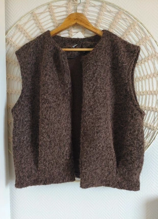 Veste choco sans manche, marca: Boutique Parisienne, estado: Muito bom, tamanho: Tamanho único, €14.00, €15.40 inclui Proteção do Comprador