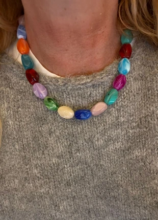 Grote kralenketting multi colors, marque: Casa Jadel, état: Neuf avec étiquette, 11,00 €, 12,25 € Protection acheteurs (Pro) incluse