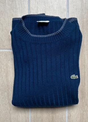 Pull à rayures Lacoste Taille L bleu vintage col rond laine acrylique, marca: Lacoste, estado: Muy bueno, tamaño: L, 29,00 €, 31,15 € Protección al comprador incluida