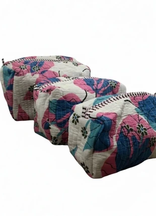 Lot de pochettes / trousses - motif indien coloré, marque: bou, état: Neuf sans étiquette, 36,00 €, 38,50 € Protection acheteurs incluse