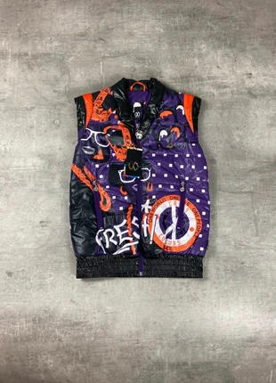 Doudoune sans manches violette et orange Cross Colours, marca: Cross Colours, estado: Muito bom, tamanho: S / 36 / 8, €17.99, €19.59 inclui Proteção do Comprador Pro