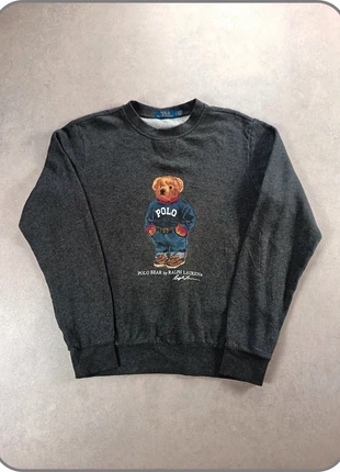 Sweat col rond Crewneck Ralph Lauren Polo Bear | gris | taille M pour homme, brand: Ralph Lauren, condition: Very good, size: M, €69.90, €74.10 includes Buyer Protection Pro