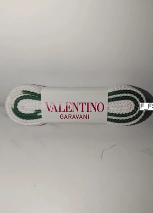 Valentino Garavani shoelaces - White/Green- Authentic, brand: Valentino Garavani, condition: New without tags, £12.99, £14.34 includes Buyer Protection