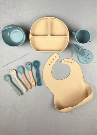 Coffret Repas Bébé Garçon 9 Pièces Silicone Sans BPA – Idéal DME ou Cadeau – Neuf, brand: la magie des kids, condition: New with tags, €16.95, €18.50 includes Buyer Protection Pro