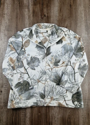 Veste polaire florale blanc gris Alfred Dunner taille M, marca: Alfred Dunner, estado: Muito bom, tamanho: M / 38 / 10, €12.90, €14.25 inclui Proteção do Comprador Pro