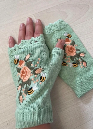 Prachtige retrolook handschoenen🎀, staat: Nieuw zonder prijskaartje, maat: Universele maat, € 14,00, € 15,40 inclusief Kopersbescherming