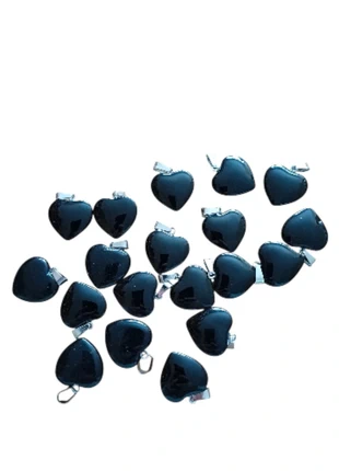 Pendentif cœur en obsidienne noire, marque: Pierre, état: Neuf sans étiquette, 2,50 €, 3,33 € Protection acheteurs (Pro) incluse