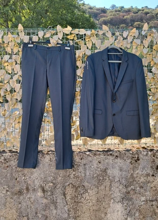 Completo uomo elegante Jack & Jones – giacca + pantalone, slim fit grigio, taglia 50/54, brand: Jack & Jones, condizioni: Ottime, taglia: 50, €30.00, €32.20 include la Protezione acquisti