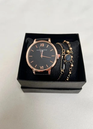 Montre noire mixte avec 3 bracelets interchangeables – neuve jamais portée, marke: Quartz, zustand: Neu, mit Etikett, größe: 30–38 mm, 15,00 €, 16,45 € inklusive Vinted-Käuferschutz