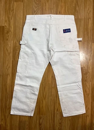 Pantalon large dickies workwear vintage rétro blanc 38x30, brand: Dickies, condition: Good, size: W34, €9.00, €10.15 includes Buyer Protection