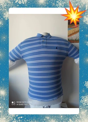 Polo Ralph Lauren à rayures bleu, brand: Ralph Lauren, condition: Good, size: L, €7.90, €9.00 includes Buyer Protection