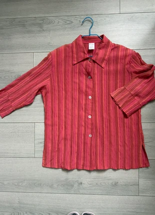 Chemise texturée à rayures, épaulettes vintage taille 2, marque: Vintage, état: Très bon état, taille: M / 38 / 10, 17,00 €, 18,55 € Protection acheteurs incluse