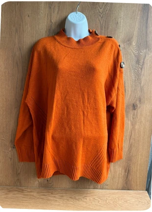 pull femme orange taille 48 boutons épaule, condition: Very good, size: 4XL / 48 / 20, €10.00, €11.20 includes Buyer Protection Pro